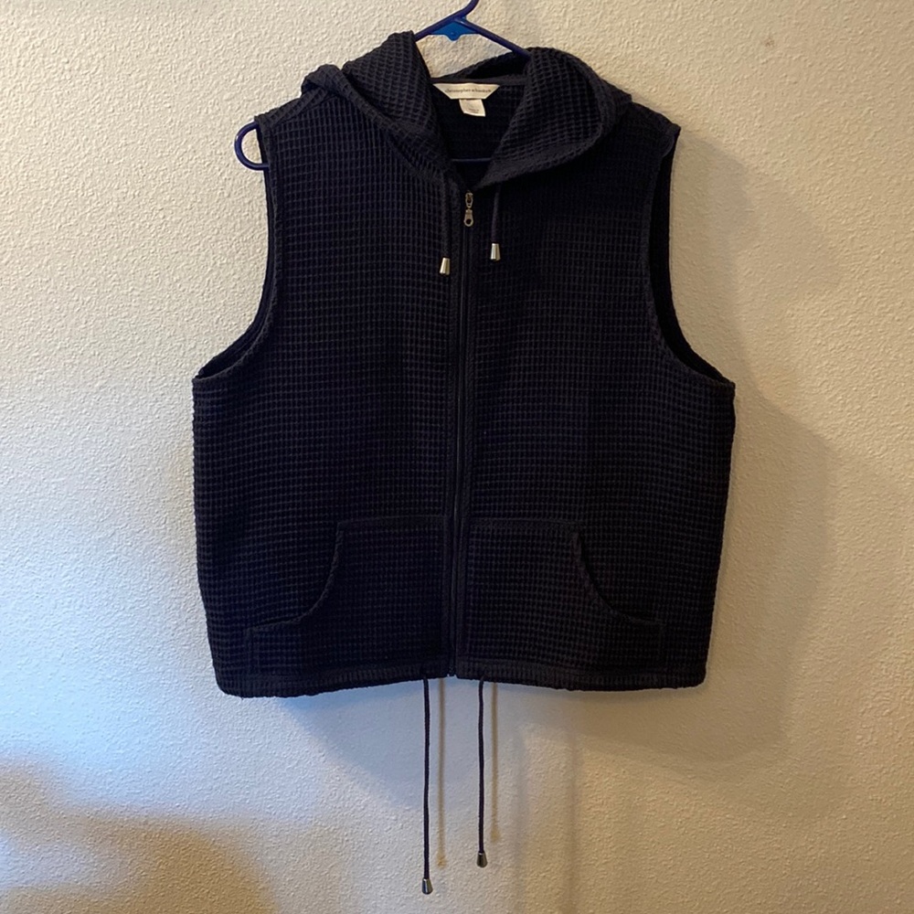 Christopher and Banks waffle knit vest size large